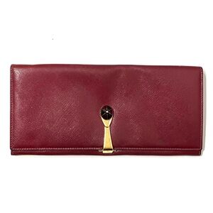 Vintage Gucci Burgundy Long Wallet
